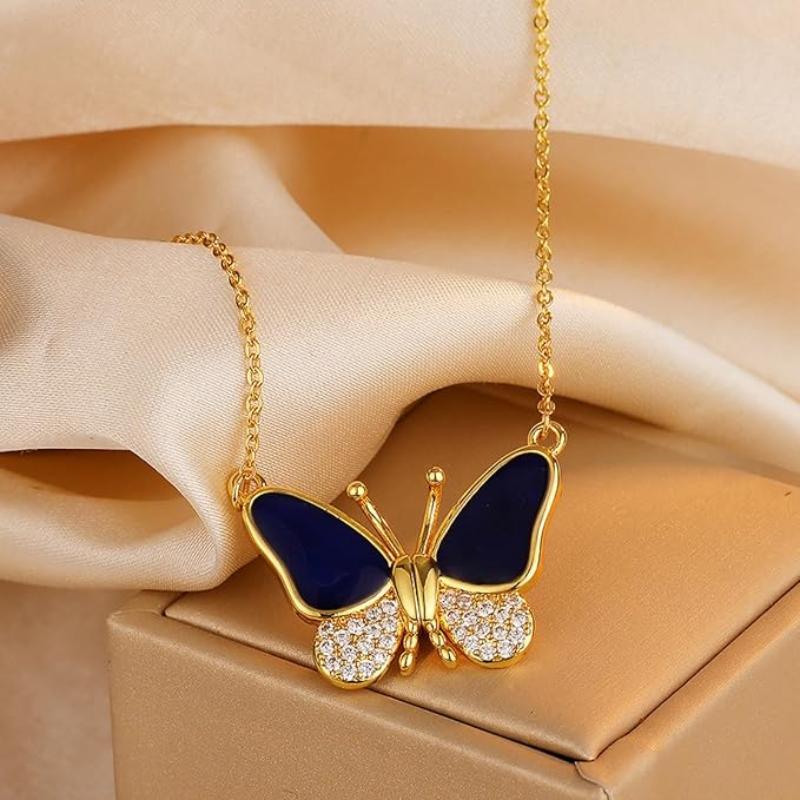 Beautiful Butterfly Colour Changing Pendant For Women