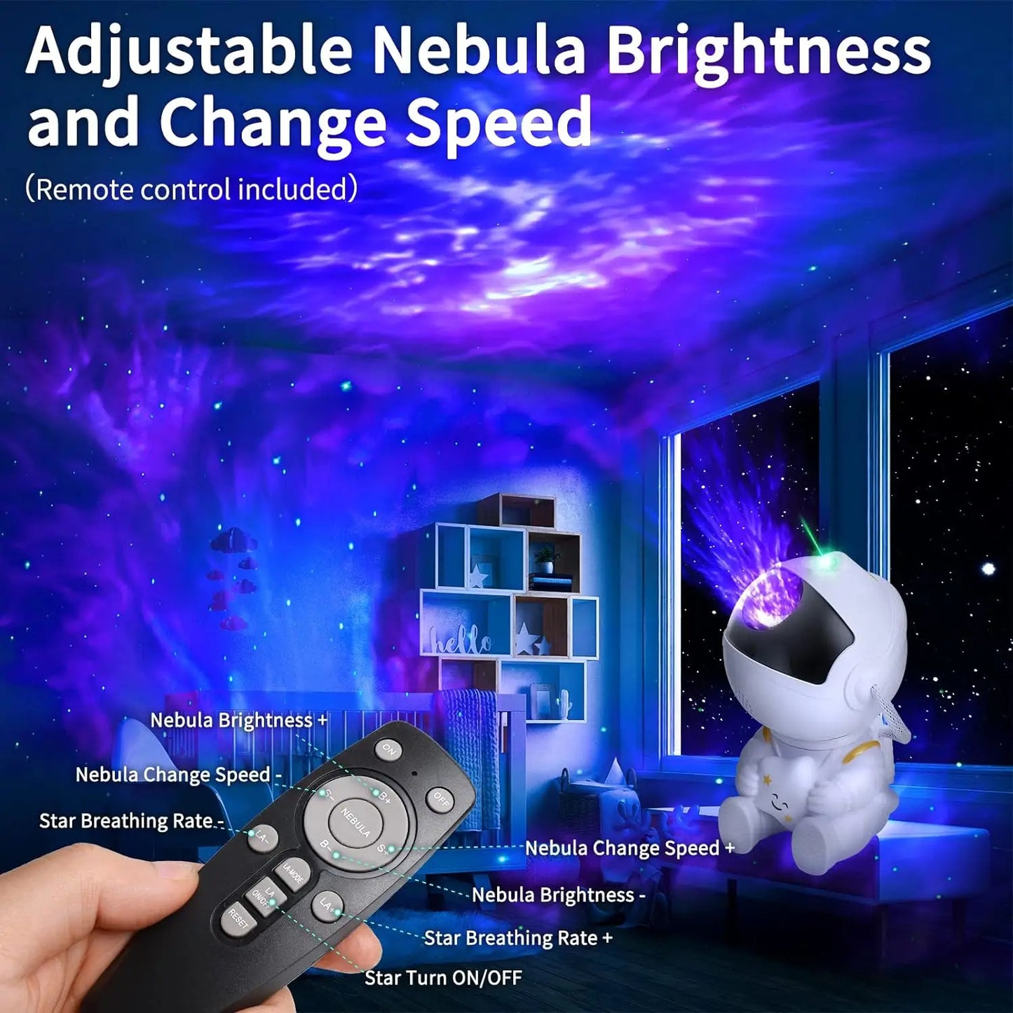 Astronaut Led Galaxy Projector Night Lights