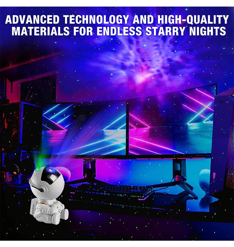 Astronaut Led Galaxy Projector Night Lights